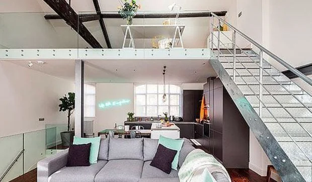 Loft moderno en una antigua fábrica de Londres