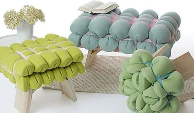 Los asientos acolchados de Meike Harde