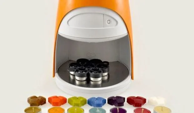 Máquina para hacer velas con aceite de cocinar