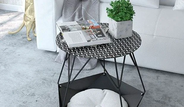 Mesa  con espacio de almacén... ¡y refugio para gatos!