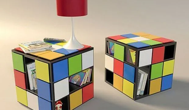 Mesa inspirada en el cubo de Rubik