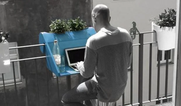 Mesa repisa para el balcón Balkonzept