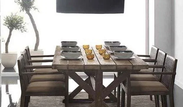 Mesas de comedor de madera natural