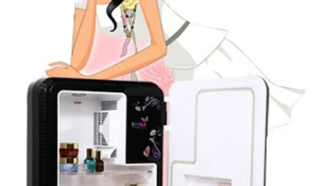 Mini nevera para cosméticos