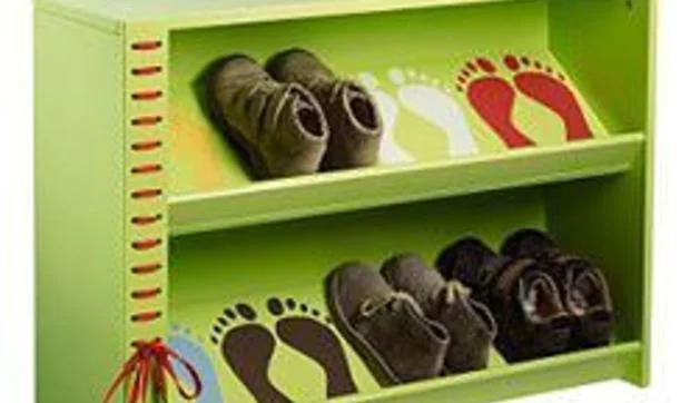 Mueble zapatero didáctico para la habitación de los niños
