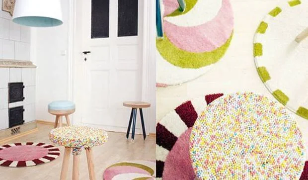 Muebles y complementos inspirados en el mundo de los dulces y caramelos