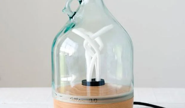 Objetos de vidrio recliclado y reciclable