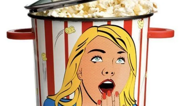 Olla y bol para hacer y servir las palomitas