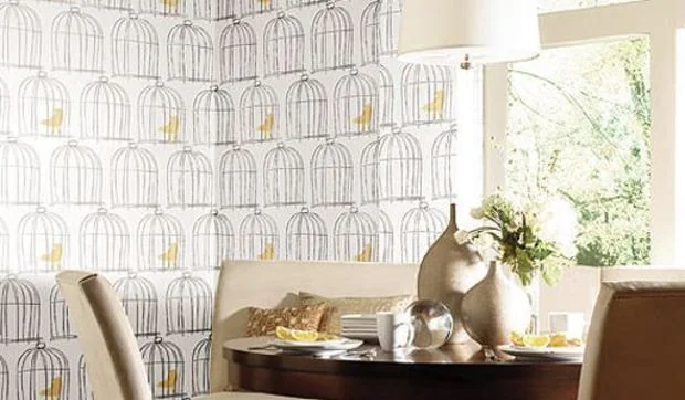 Papeles pintados en blanco y negro