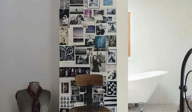 Paredes vestidas con fotografías