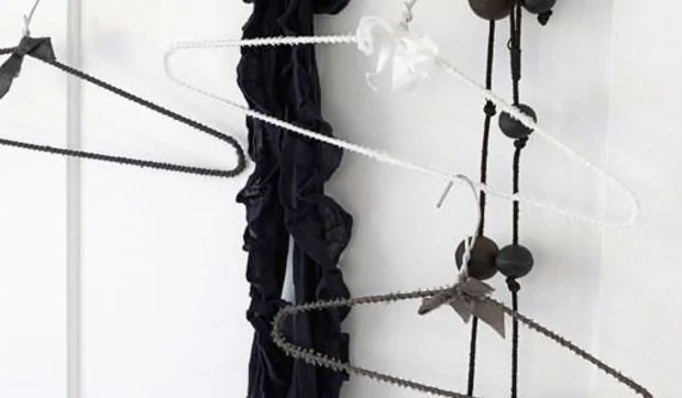 Perchas forradas très chic