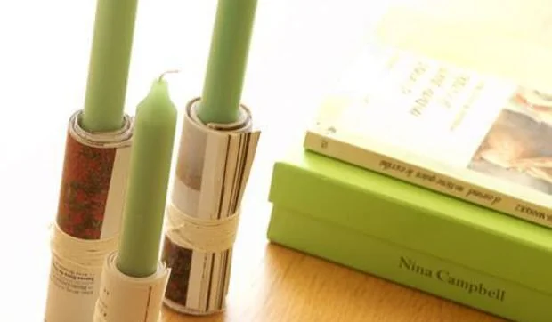 Portavelas improvisados