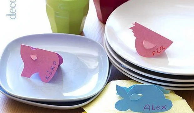 Prepara una mesa infantil