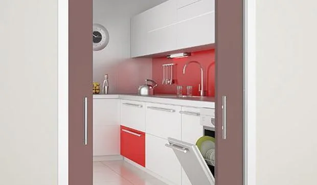 Puertas correderas en la cocina