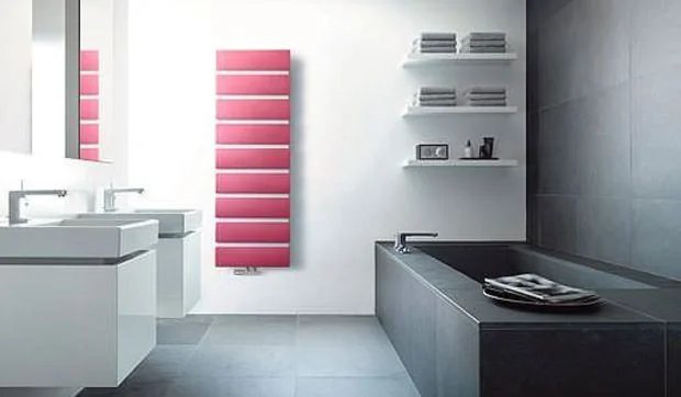 Radiador decorativo en acero y Corian