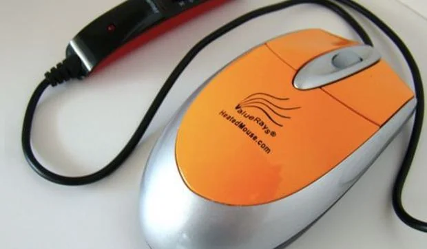Ratón de ordenador con calefacción incorporada