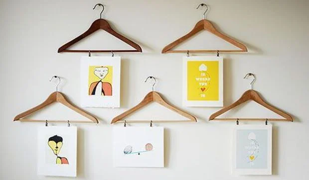 Reciclar perchas de madera