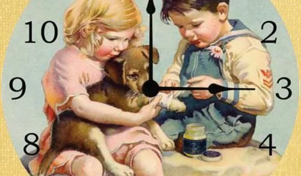 Relojes retro para habitaciones infantiles