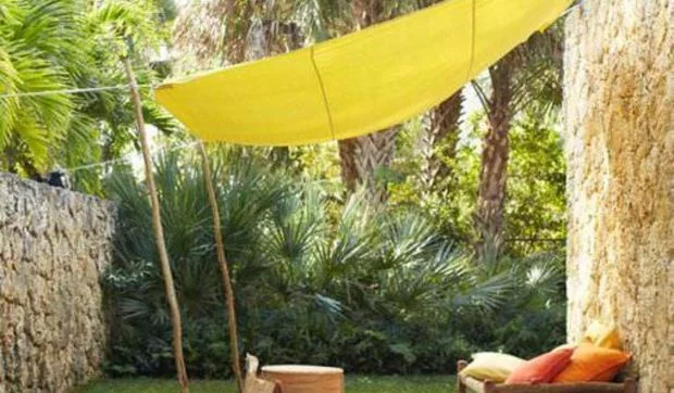 Rincones sombreados en el jardín y la terraza