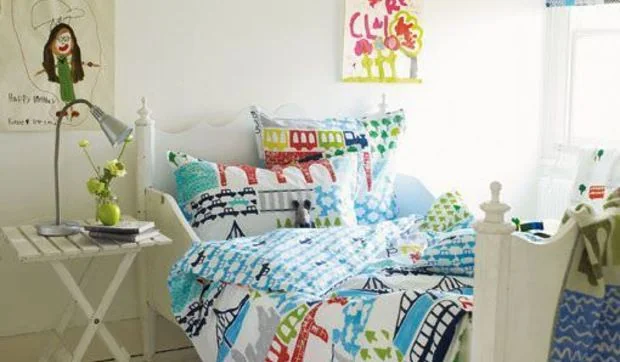 Sábanas alegres para habitaciones infantiles