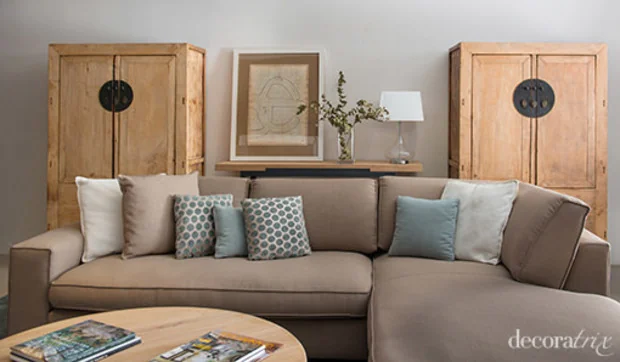 Salón-comedor de aire oriental moderno