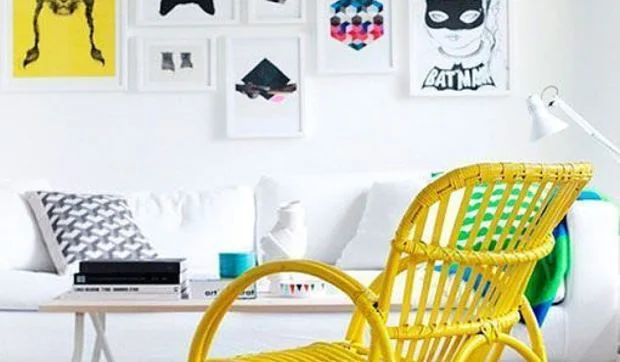 8 salones con toques de color 