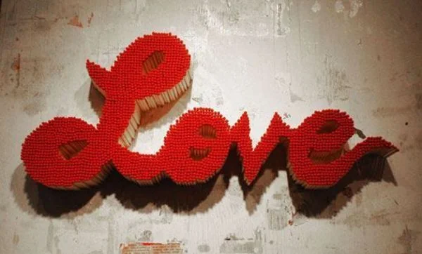 San Valentín: díselo con... ¡cerillas!