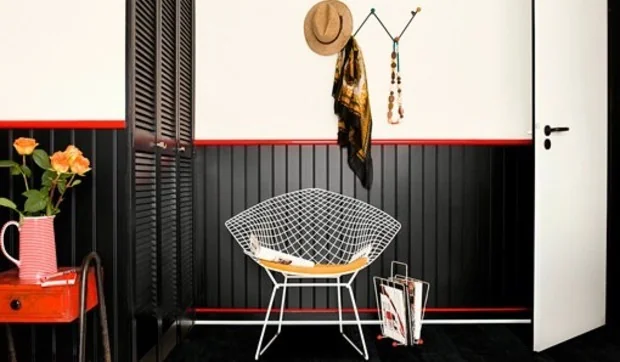 Se lleva el aspecto de la madera carbonizada