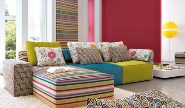 Sofá modular para salones frescos y desenfadados