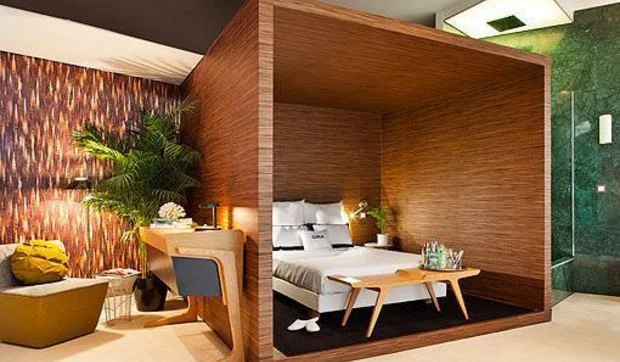 Suite moderna llena de color y texturas