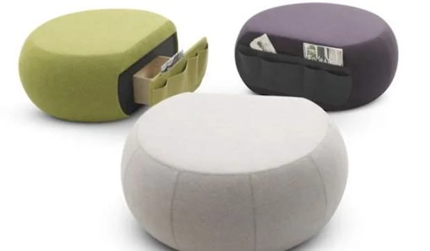 Taburete Edam, con forma de "queso holandés"