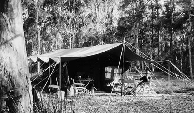 Tienda de campaña en un camping de lujo en Australia