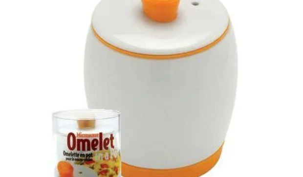 Tortilla en bote de porcelana y al microondas