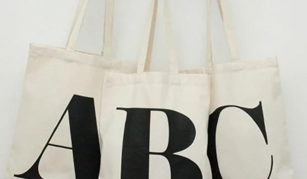 Tote Bags, bolsas de algodón con palabras y frases completas
