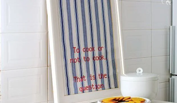 Trapos de cocina enmarcados