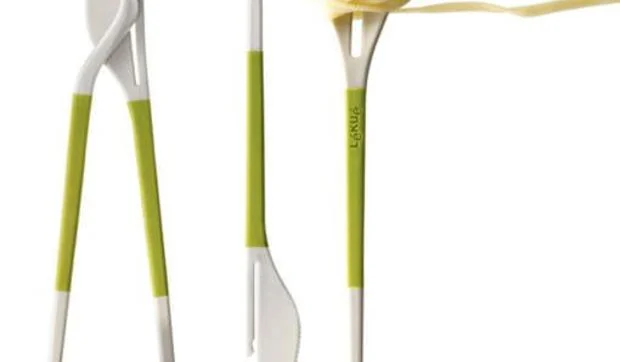 Twin One: tenedor, cuchillo y palillos chinos