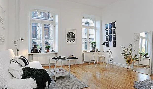 Un apartamento de 45 m² bien distribuidos