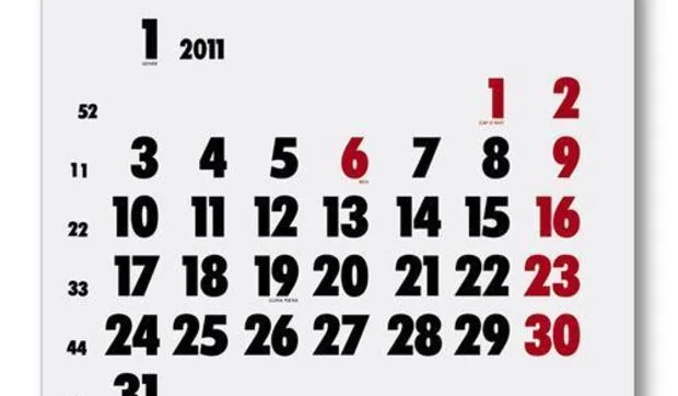 Un calendario que sobrevive al paso del tiempo