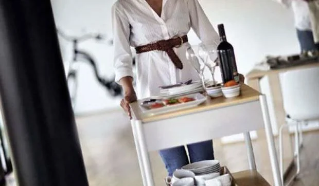 Un carrito de cocina muy práctico