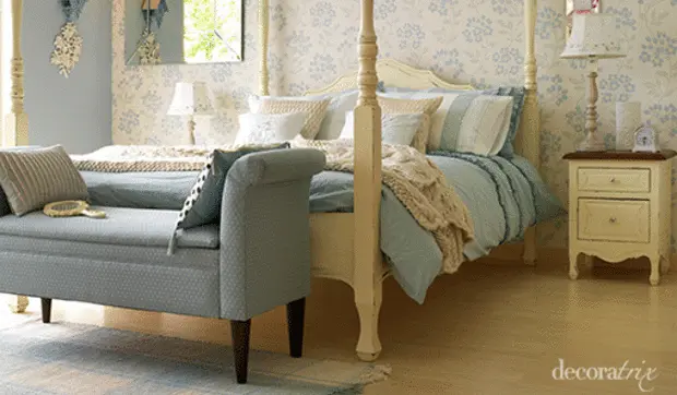Un dormitorio fresco y primaveral