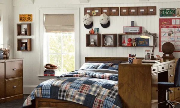 Un dormitorio juvenil bien organizado