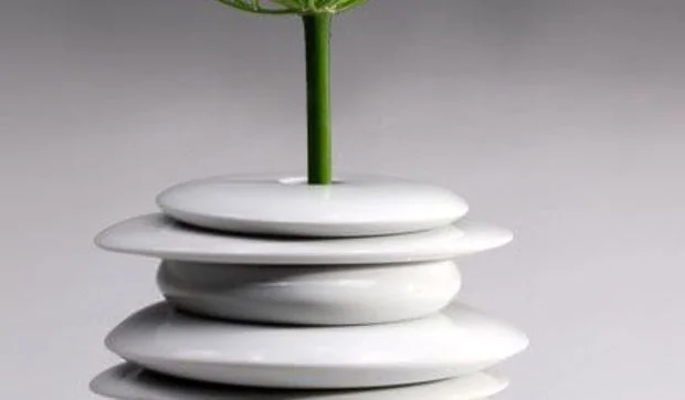 Jarrón inspirado en el Hula Hoop