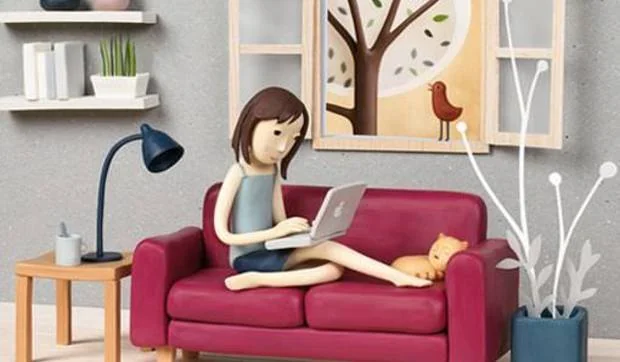 Un saloncito muy coqueto con plastilina