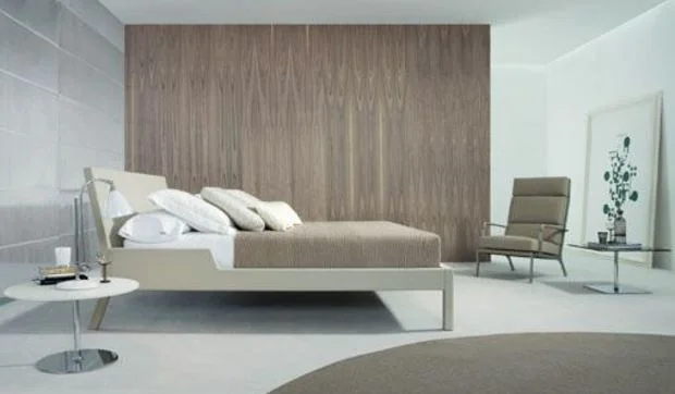 Una cama para dormitorios modernos