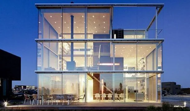 Una casa de tres plantas en Ámsterdam