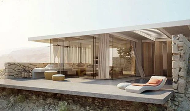 Magnífica casa virtual en el desierto desconocido