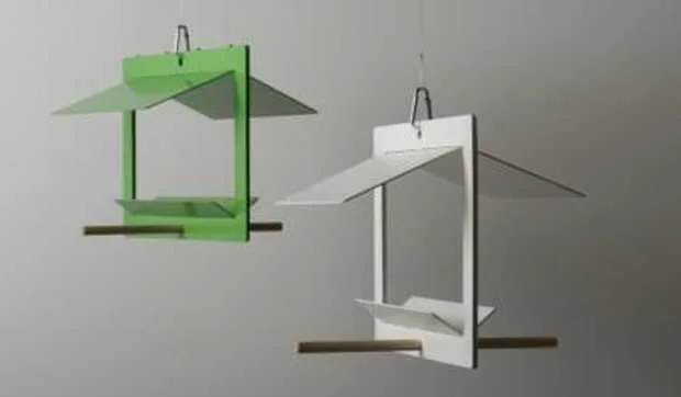 Una casita para pájaros de diseño