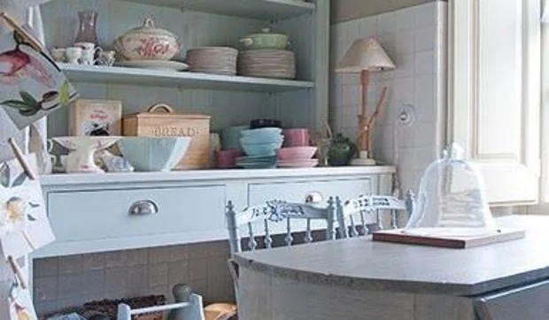 Una cocina rústica y chic