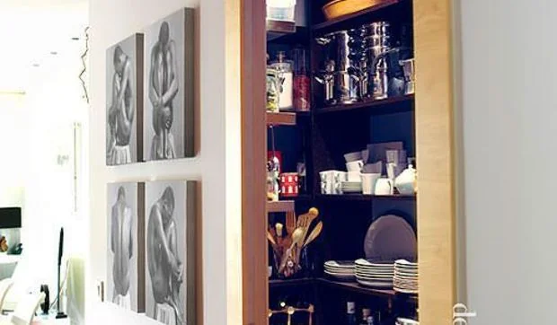 Una despensa espectacular en la casa de un hombre