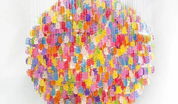 ¡Una lámpara de gominolas!